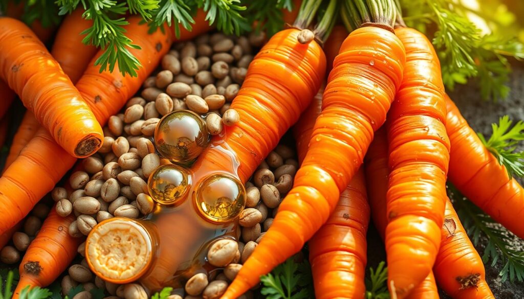 Carrot seed oil composition