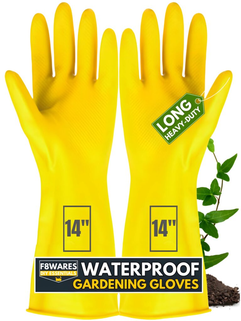 F8Wares Heavy Duty Best Gardening Gloves