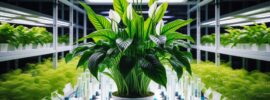 peace lily hydroponic